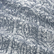 Load image into Gallery viewer, Cotton Viscose Linen Chambray Blue White Batik Print Upholstery Drapery Fabric