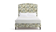 Load image into Gallery viewer, Cotton Cream Grey Mustard Gold Olive Floral Upholstery Drapery Fabric