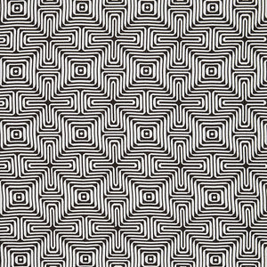 Schumacher Amazing Maze Indoor/Outdoor Fabric 65322 / Kohl