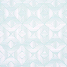 Load image into Gallery viewer, Schumacher Amazing Maze Indoor/Outdoor Fabric 65326 / Aqua Breeze