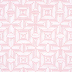 Schumacher Amazing Maze Indoor/Outdoor Fabric 65327 / Blush