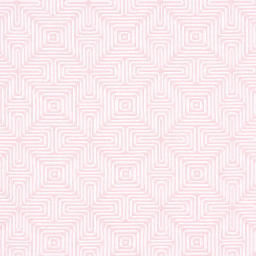 Schumacher Amazing Maze Indoor/Outdoor Fabric 65327 / Blush