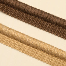 Load image into Gallery viewer, Schumacher Edmond Linen Lip Cord Trim 65412 / Brown