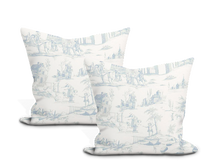 Load image into Gallery viewer, Schumacher Siena Toile Pillow Cover