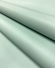 Load image into Gallery viewer, Designer Softened Heavy Duty Seafoam Aqua Faux Leather Upholstery Vinyl WHS 5129