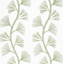 Load image into Gallery viewer, Remnant Schumacher Ginkgo Embroidery Leaf 73080 Fabric STA 5073