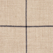 Load image into Gallery viewer, SCHUMACHER BANCROFT WOOL PLAID FABRIC 66775 / IVORY