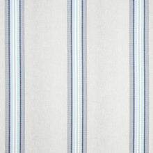 Load image into Gallery viewer, Set of Two Made to Order Thibaut Stanley Stripe Semi Sheer Side Drapery Panels