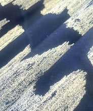 Load image into Gallery viewer, Perennials Ink Blot After Midnight Navy Blue Indoor Outdoor Upholstery Fabric WHS-5002
