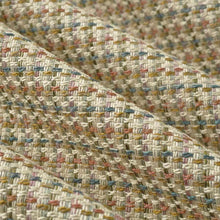 Load image into Gallery viewer, Cream Teal Mustard Coral Purple MCM Mid Century Modern Tweed Upholstery Drapery Fabric FB