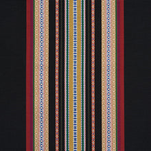 Load image into Gallery viewer, Three Custom Made Knife Pleat Roman Shades in Schumacher Wellington Stripe / Black