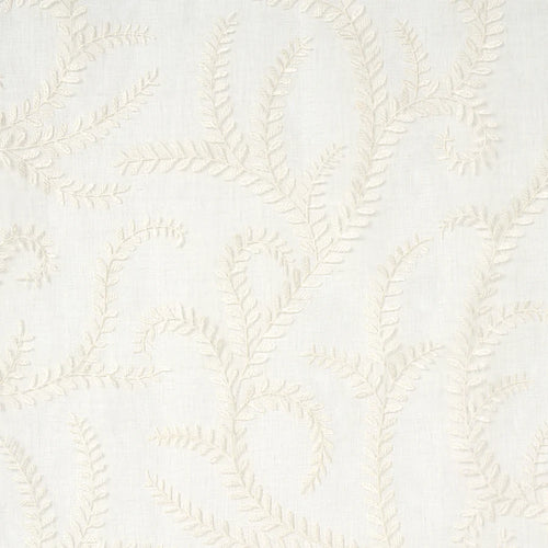 Schumacher Boboli Embroidered Sheer Fabric 67760 / Ivory