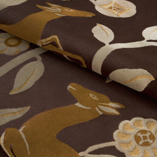 Load image into Gallery viewer, Schumacher Les Gazelles Au Bois Fabric 68912 / Chocolate