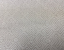 Load image into Gallery viewer, Urban Source Journey White Sand Polypropylene Indoor Outdoor Water Stain Repellent Taupe Geometric Upholstery Fabric