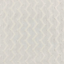 Load image into Gallery viewer, Ivory Cream Embroidered Geometric Drapery Fabric