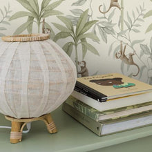 Load image into Gallery viewer, Schumacher Jungle Friends Wallpaper 6936 / Cocoa And Sage