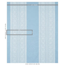 Load image into Gallery viewer, SCHUMACHER TOLEDO EMBROIDERY FABRIC / Chambray 69733