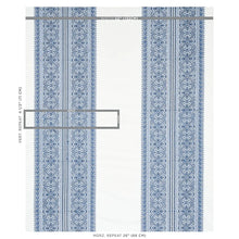 Load image into Gallery viewer, SCHUMACHER TOLEDO EMBROIDERY FABRIC / Navy 69734
