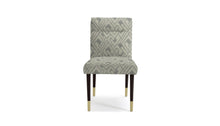 Load image into Gallery viewer, Beige Grey Geometric Abstract Ikat Chenille Upholstery Fabric FB