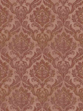 Load image into Gallery viewer, Coral Damask Chenille Upholstery Drapery Fabric FB