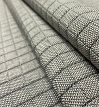 Load image into Gallery viewer, Water Stain Resistant Grey Check Performance Upholstery Fabric STA 5139