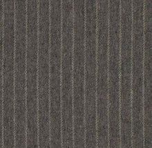 Load image into Gallery viewer, Wool Grey Cream Stripe Upholstery Fabric FB