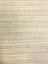 Load image into Gallery viewer, 1.5 Yard Designer Water &amp; Stain Resistant Cream Taupe Herringbone Linen Viscose Upholstery Fabric