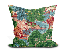 Load image into Gallery viewer, Thibaut Pagoda Trees Pillow