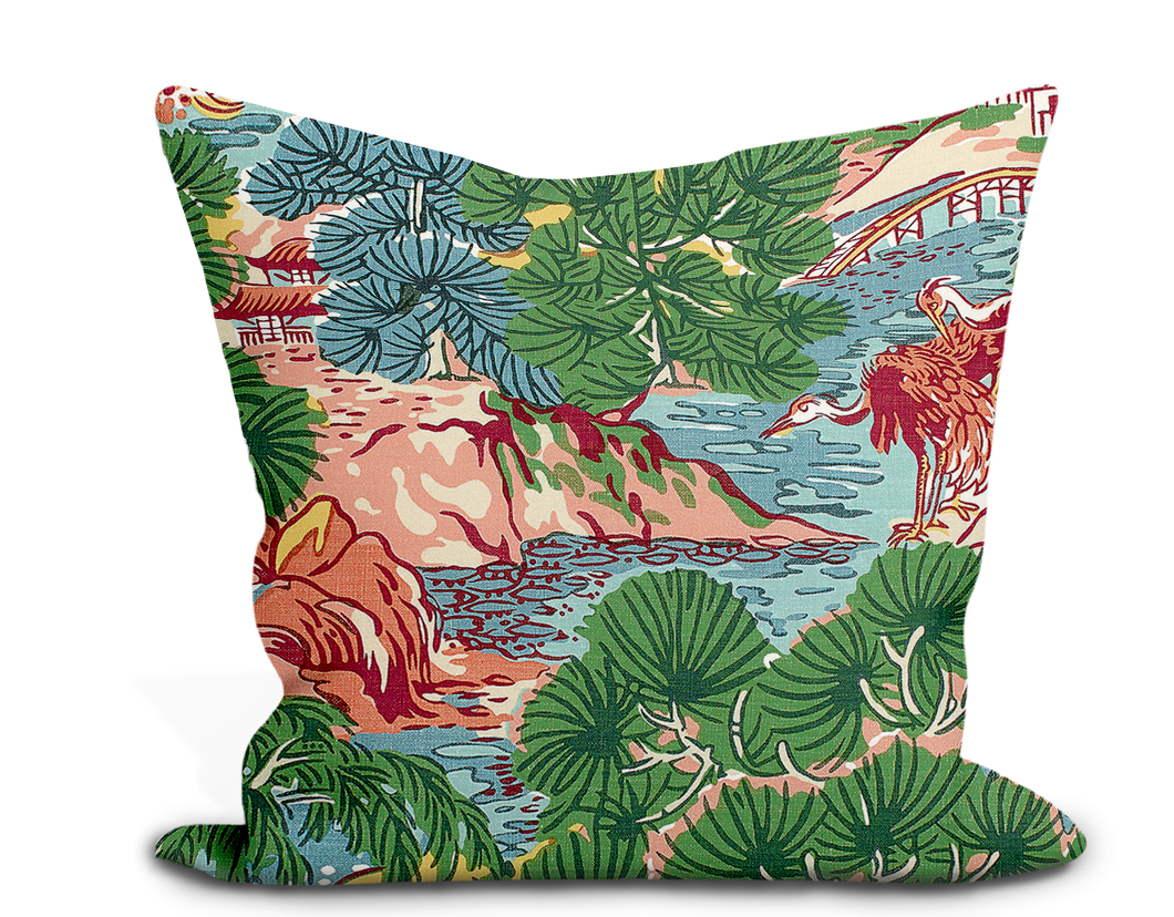 Thibaut Pagoda Trees Pillow