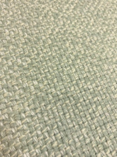 Load image into Gallery viewer, Designer Sage Green Ivory MCM Mid Century Modern Tweed Upholstery Fabric WHS 4641