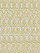 Load image into Gallery viewer, Linen Cotton Cream Mustard Gold Floral Print Upholstery Drapery Fabric FB