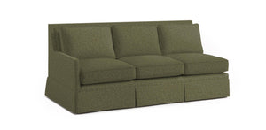 Heavy Duty Olive Green Grey Tweed Boucle MCM Mid Century Modern Upholstery Fabric FB