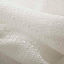 Load image into Gallery viewer, 118” Wide Semi Sheer Milky White Stripe Drapery Fabric FB