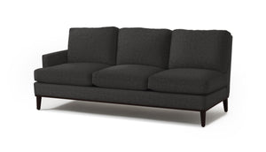 Heavy Duty Grey Black Tweed Boucle MCM Mid Century Modern Upholstery Fabric FB