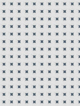 Load image into Gallery viewer, Cotton Linen Blend Cream French Blue Geometric Drapery Fabric FB