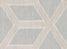 Load image into Gallery viewer, 118” Wide Semi Sheer White Buff Beige Abstract Geometric Drapery Fabric FB