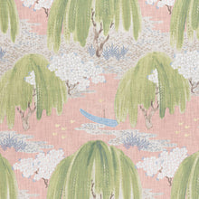 Load image into Gallery viewer, Set of Two Made to Order Thibaut Willow Tree Side Drapery Panels