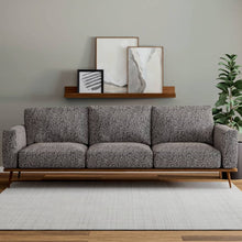 Load image into Gallery viewer, Heavy Duty Black Grey Abstract Chenille Animal Pattern Upholstery Fabric
