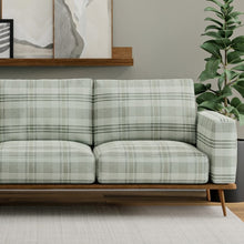 Load image into Gallery viewer, Stain Resistant Sage Green Olive Tartan Plaid Upholstery Drapery Fabric