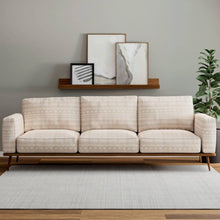 Load image into Gallery viewer, Heavy Duty Beige Cream Textured Ethnic Geometric Upholstery Fabric