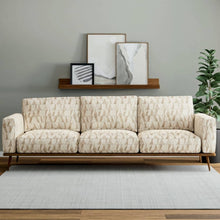 Load image into Gallery viewer, Heavy Duty Cream Taupe Grey Ethnic Geometric Upholstery Fabric