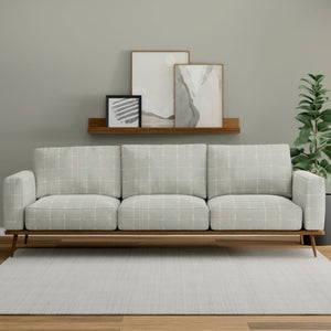 Stain Resistant Crypton Aqua Seafoam White Grey Abstract Upholstery Drapery Fabric