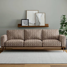 Load image into Gallery viewer, Heavy Duty Brown Cream Ethnic Geometric Upholstery Fabric