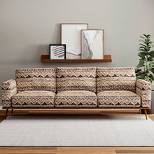 Load image into Gallery viewer, Heavy Duty Brown Beige Black Mudcloth Ethnic Geometric Upholstery Fabric