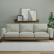 Load image into Gallery viewer, Stain Resistant Aqua Blue Raupe Paisley Upholstery Drapery Fabric