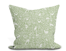 Load image into Gallery viewer, Custom Pillow Cover in Thibaut Outdoor Kindred in Pear - One Side