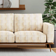 Load image into Gallery viewer, Heavy Duty Fade Resistant Cream Mustard Gold Grey Brown Abstract Geometric Upholstery Fabric