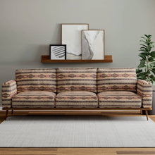 Load image into Gallery viewer, Heavy Duty Rusty Brown Tan Black Southwestern Ethnic Geometric Upholstery Fabric