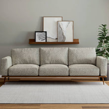 Load image into Gallery viewer, Heavy Duty Cream Grey Abstract Chenille Animal Pattern Upholstery Fabric