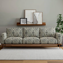 Load image into Gallery viewer, Heavy Duty Mustard Brown Cream Black Mudcloth Ethnic Geometric Upholstery Fabric